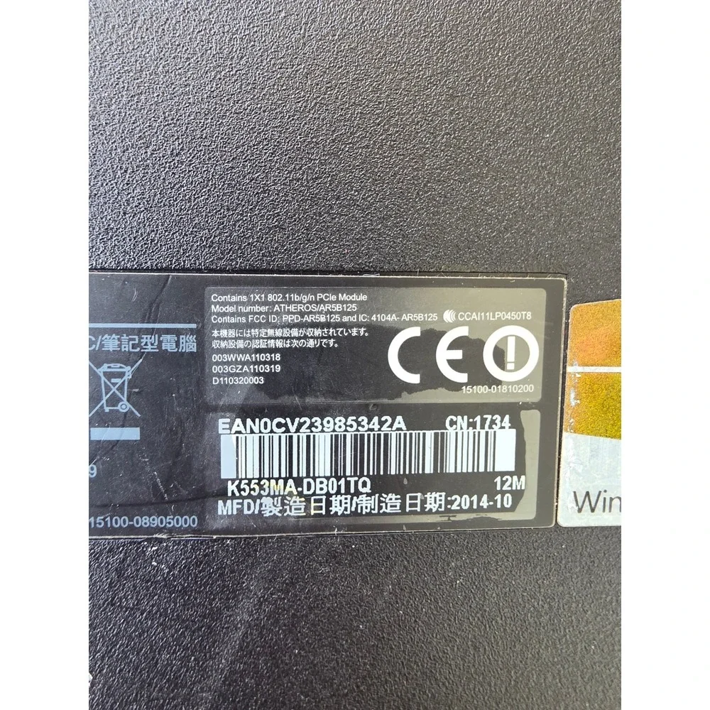 Asus X553M Laptop 16